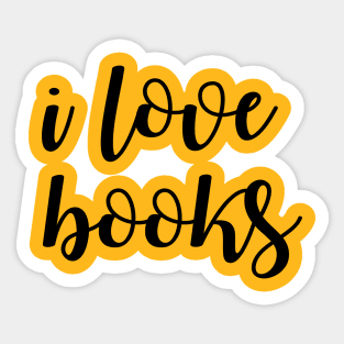 i love books reading Sticker